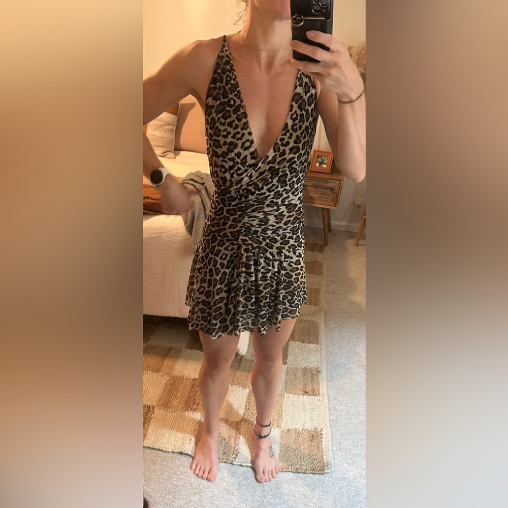 Ema Savahl Leopard/Cheetah Cocktail Dress - Picture 6 of 8